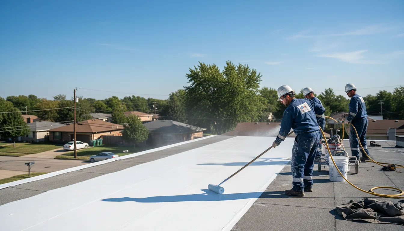 Commercial roof coating in New Augusta, MS near me